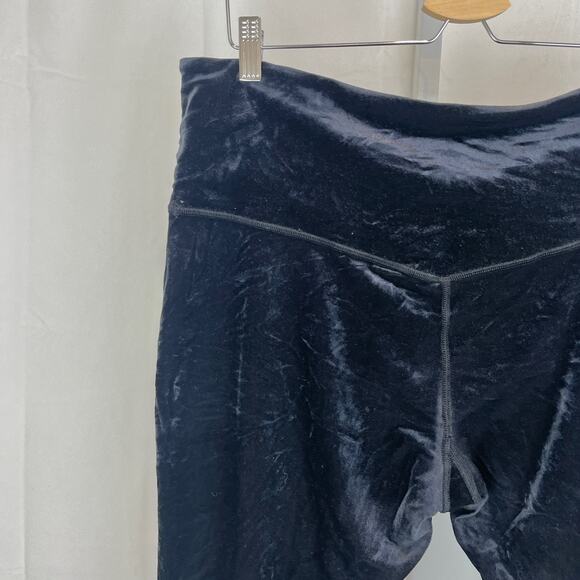 ATHLETA Elation Velvet Tights Yoga Studio Soft Dark Blue Scuro Size 2X Plus - Picture 8 of 12